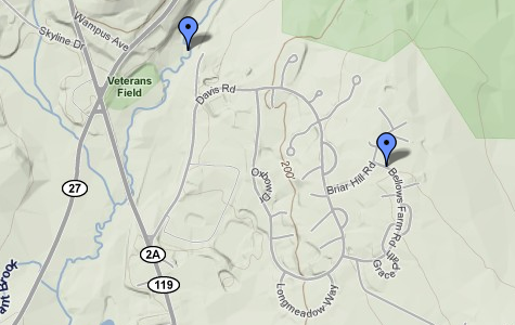 Map of part of Acton