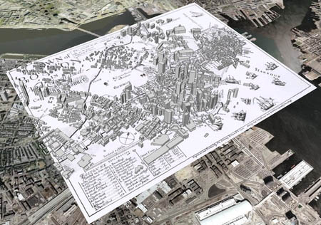 Boston 1722 on Google Earth